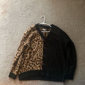 leopard cardigan